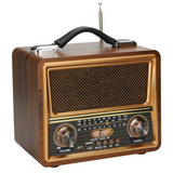 Radio Retro FM z Anteną, Głośnik BT, Powerbank 3w1