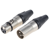 Zestaw Wtyk 3-Biegunowy XLR Męski i Żeński - 2szt.