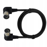Kabel Kątowy DIN 5-pin Męski do Kątowy DIN 5-pin Męski - 1m
