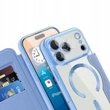 Etui Phoneo Flip z Klapką RFID do MagSafe do iPhone 17 Pro Max - Błękitne