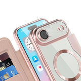 Etui Phoneo Flip z Klapką RFID do MagSafe do iPhone Air - Różowe