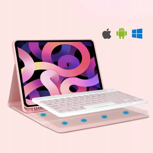 Etui z Klawiaturą Bluetooth - Samsung Galaxy TAB S11 - Różowe 11"