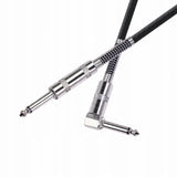 Kabel / Przewód Gitarowy Kątowy - Jack 6,3mm - 3m