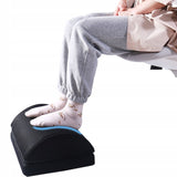 Podnóżek Biurowy pod Nogi - Materiałowy - Regulowany - Czarny