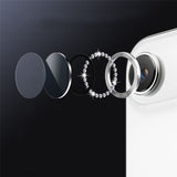 Ring z Cyrkoniami ze Szkłem Hartowanym na Obiektyw - iPhone Air, szkło 9H