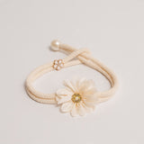 Upięcie do Zasłon i Firan - Lova Nest - Kwiatek Boho Biały 2szt.