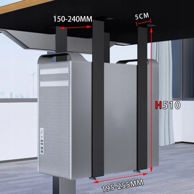 Uchwyt na Komputer PC Tower pod Biurko - Regulowany v2, długość 50 cm