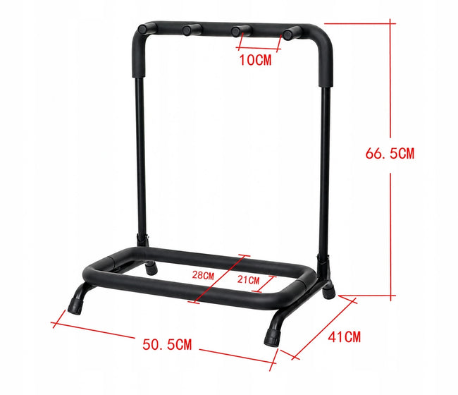 Stojak na 3 Gitary Metalowy z Pianką Ochronną Multi Display Stand