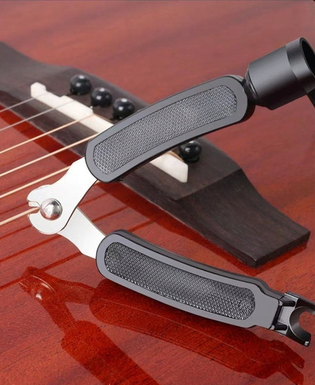 Wielofunkcyjne Narzędzie do Gitary i Ukulele – 3w1: Nawijacz, Obcinak, Wyciągacz Kołków