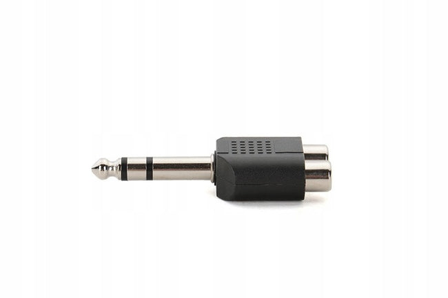 Betune® Adapter / Przejściówka 2x RCA Cinch do Jack 6,3mm 3pin