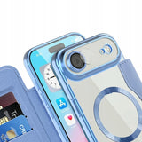 Etui Phoneo Flip z Klapką RFID do MagSafe do iPhone Air - Błękitne