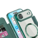 Etui Phoneo Flip z Klapką RFID do MagSafe do iPhone Air - Zielone