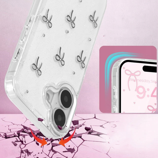 Etui Phoneo Glitter Bow - ultracienkie TPU dla Apple iPhone 17