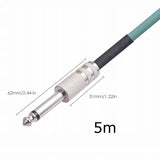 Kabel / Przewód Gitarowy Prosty - Jack 6,3mm - 1m