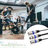 Kabel / Rozdzielacz XLR Mikrofonowy - 1x Żeński do 2x Męski