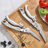 Nożyce Kuchenne Stalowe do Mięsa, Drobiu, Ryb - Uniwersalne