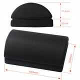 Podnóżek Biurowy pod Nogi - Materiałowy - Regulowany - Czarny