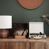 Stojak do Ekspozycji Płyt Winylowych - Drewniany