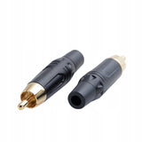 Betune® Wtyk męski RCA (Cinch) - pozłacany, do kabli 6 mm