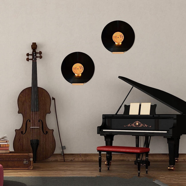 Zestaw 5x Uchwyt Ścienny na Płyty Winylowe LP EP - Drewno Dębowe