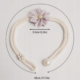 Upięcie do Zasłon i Firan - Lova Nest - Kwiatek Boho Szary 2szt.