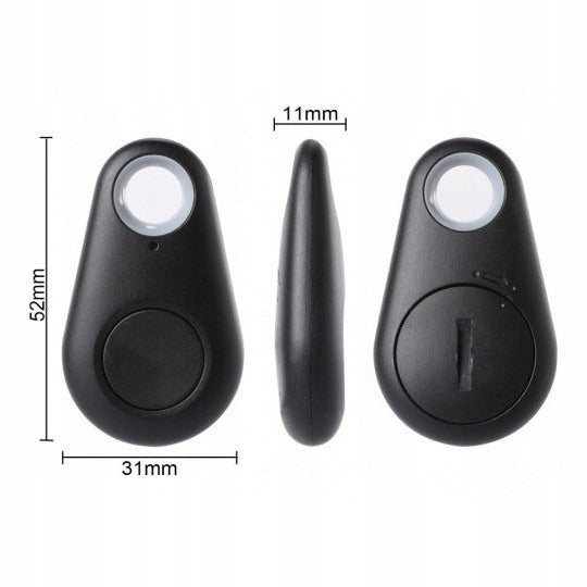 Lokalizator Kluczy / Brelok (Bluetooth) - Czarny - Bluetooth 4.0, alarm 25 m