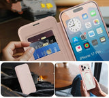 Etui Phoneo Flip z Klapką RFID do MagSafe do iPhone 17 Pro Max - Różowe