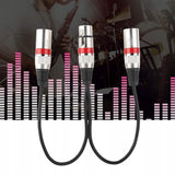 Kabel / Rozdzielacz XLR Mikrofonowy - 1x Żeński do 2x Męski