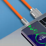 Kabel Phoneo USB do USB-C 120W 7A - 1,5 Metra - Pomarańczowy