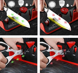 Ostrzałka do Noży i Nożyczek 3w1 - Regulacja Kąta Ostrzenia - Trójfazowa