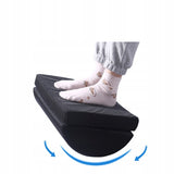 Podnóżek Biurowy pod Nogi - Materiałowy - Regulowany - Czarny