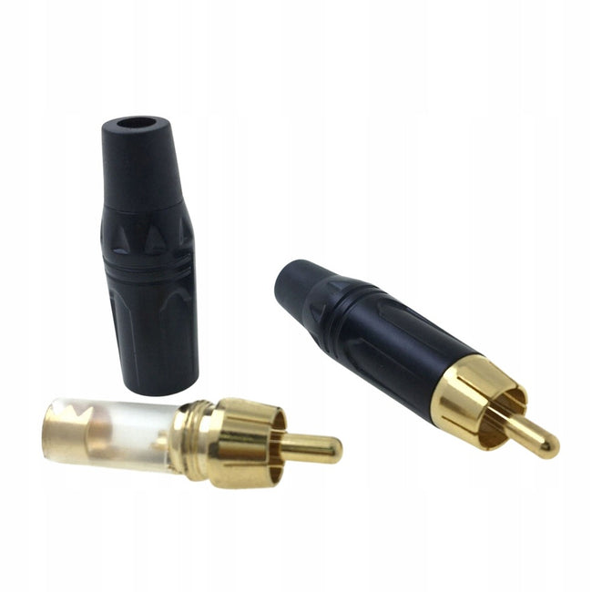 Betune® Wtyk męski RCA (Cinch) - pozłacany, do kabli 6 mm