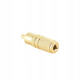 Betune® Adapter / Przejściówka RCA Cinch Męski do MiniJack 3,5mm Żeński - adapter audio stereo