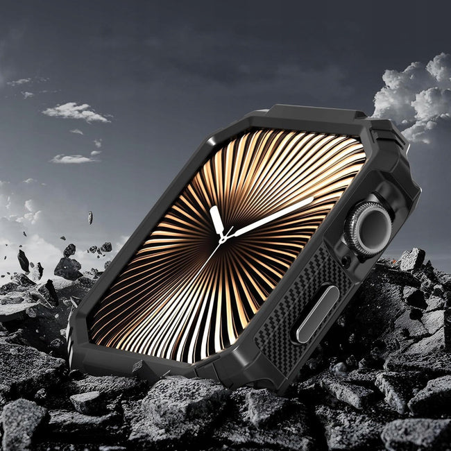 Etui Rugged Case - Pancerne, Karbonowe - do Apple Watch Ultra 1 / 2 - 49mm