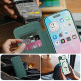 Etui Phoneo Flip z Klapką RFID do MagSafe do iPhone Air - Zielone