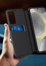 Etui Phoneo Smart View Wallet - Samsung Galaxy A56 - Czarne