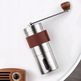 Młynek Ręczny z Ceramicznym Żarnem do Ziaren Kawy - Regulowany, Stal Nierdzewna