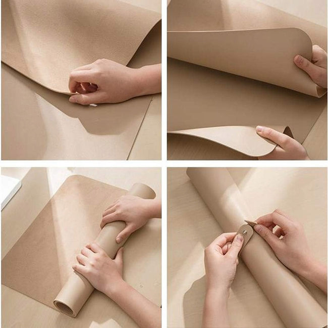 Mata / Podkładka Ochronna XXL na Biurko - 90 × 45 cm, Beżowa