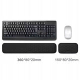 Podkładki Ergonomiczne pod Mysz i Klawiaturę - Czarne