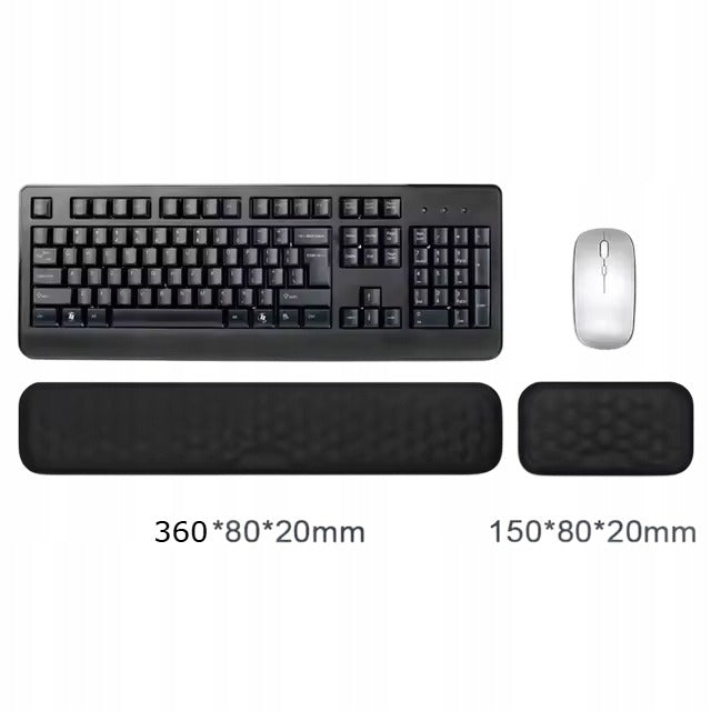 Podkładki Ergonomiczne pod Mysz i Klawiaturę - Czarne