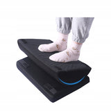 Podnóżek Biurowy pod Nogi - Materiałowy - Regulowany - Czarny