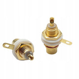 Zestaw Gniazdo Montażowe RCA (CINCH) - Izolowane, Pozłacane (2szt.)