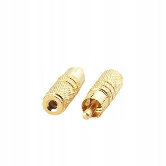 Betune® Adapter / Przejściówka RCA Cinch Męski do MiniJack 3,5mm Żeński - adapter audio stereo