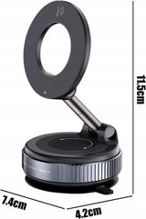 Uchwyt Magnetyczny Obrotowy na Telefon do Samochodu z Przyssawką Próżniową