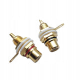Zestaw Gniazdo Montażowe RCA (CINCH) - Izolowane, Pozłacane (2szt.)