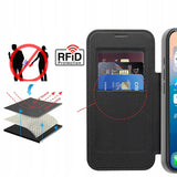 Etui Phoneo Flip z Klapką RFID do MagSafe do iPhone 17 Pro Max - Czarne