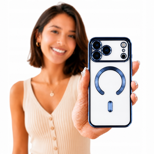 Etui Phoneo Camera Case do MagSafe - Niebieskie - Apple iPhone 17 Pro