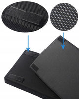 Podnóżek Biurowy pod Nogi - Materiałowy - Regulowany - Czarny