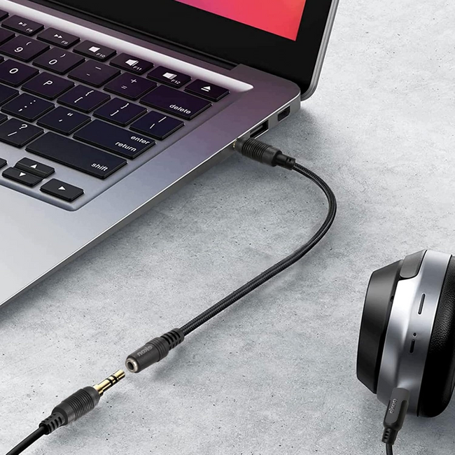 Rozdzielacz audio Betune mini jack 3,5 mm na 2 pary słuchawek, około 20 cm