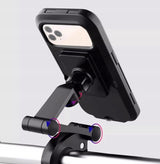 Uchwyt Motocyklowy na Kierownicę - Magnetyczny, Wodoodporny, Obrotowy